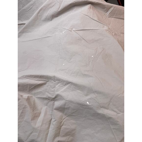 Coyuchi Lt Gray King Duvet Cover Organic Cotton Crinkled Percale Cooling Bedding - Picture 6 of 10